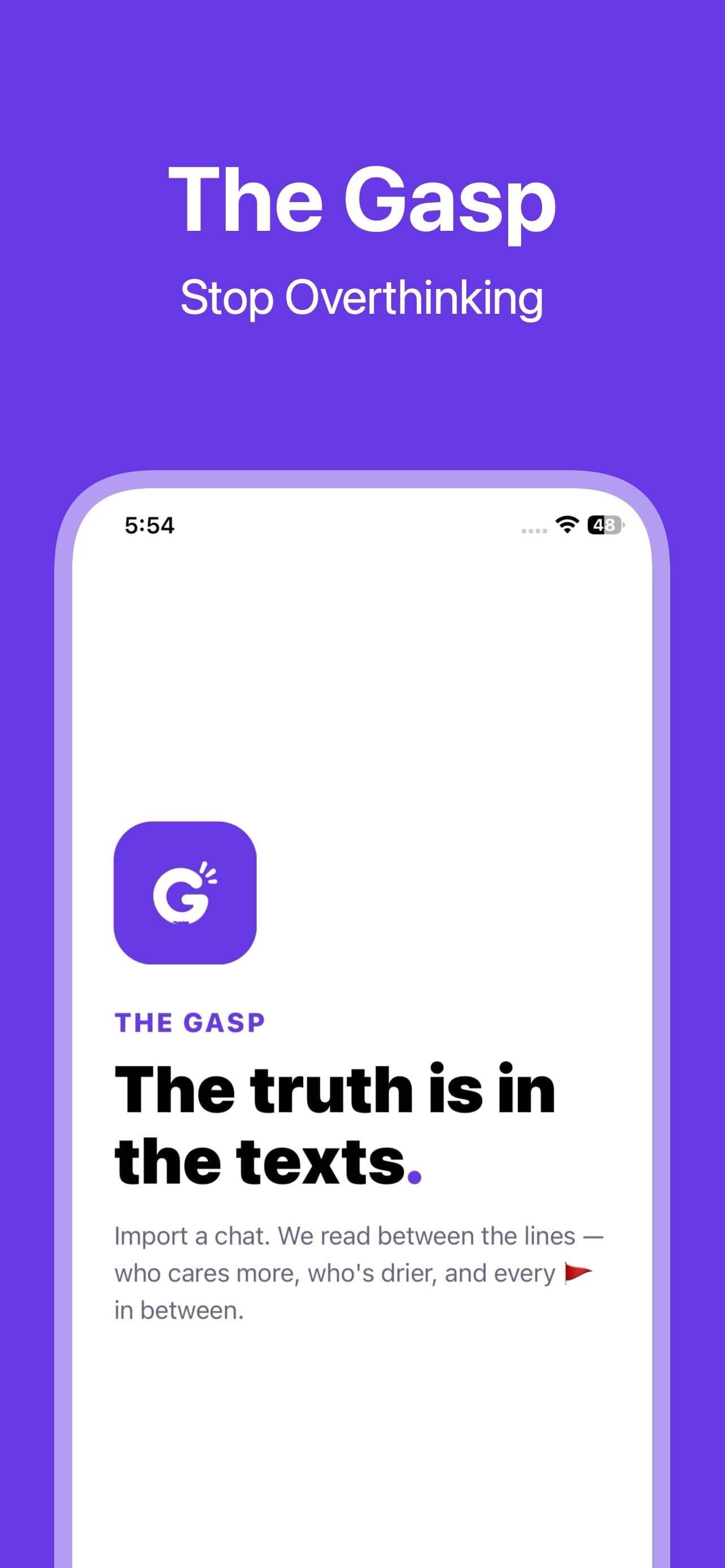 Detailed relationship insights inside The Gasp